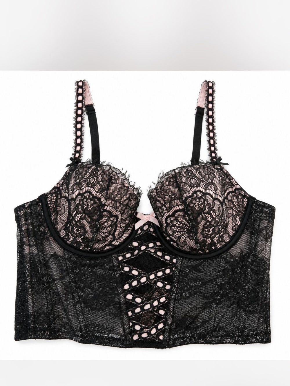 Victoria's Secret Corset Bra Bustier Dream Angels Lace Size Small Coquette